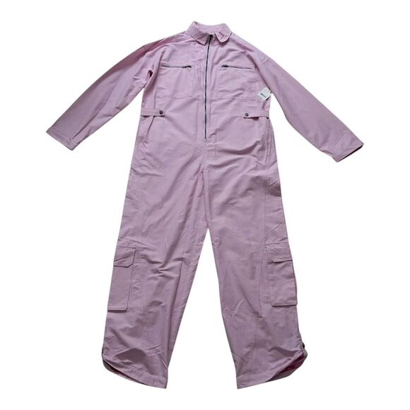 NWT Free People Movement Mesmerize Me Coveralls Jumpsuit Pink Rose Women's Small - Picture 1 of 13